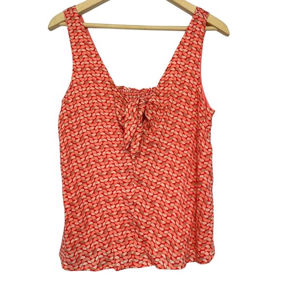 Anthropologie Maeve Verena Top Womens XS Pink Red Boho Tie Front Cottagecore - Picture 2 of 11